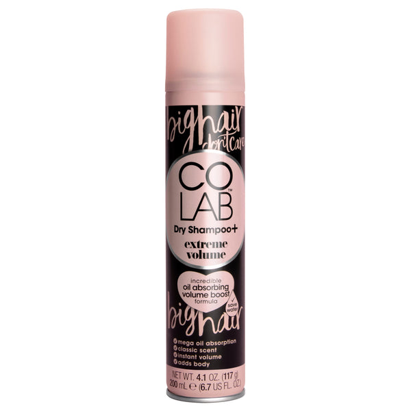COLAB Extreme Volume Dry Shampoo Aerosol Bergamot and Rose Fragrance 200ml