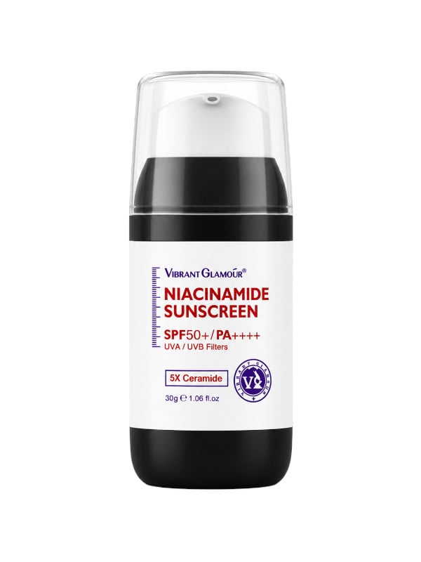 Vibrant Glamour Niacinamide Sunscreen SPF50+ Ceramides Brightening 30 g