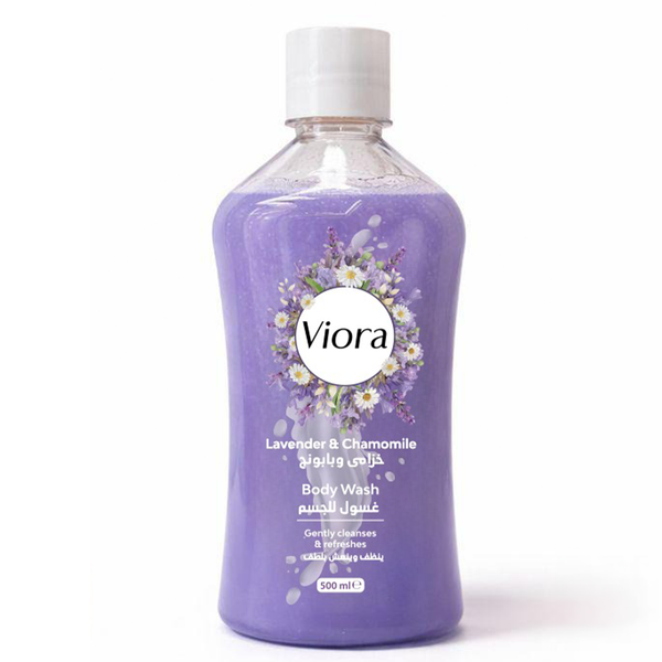 Viora Shower Gel Lavender & Chamomile Rich Foaming Formula 500 ml