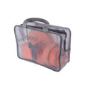 Salon System Medium Transparent Mesh Storage Bag with Shoulder Straps and Top Zipper, Assorted Colors
