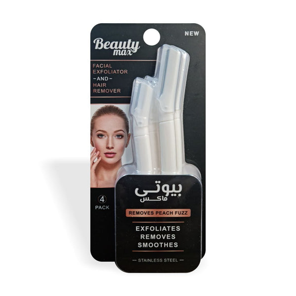 Beauty Max Face & Body Razor, Swedish Stainless Steel Blades, 4 Pack