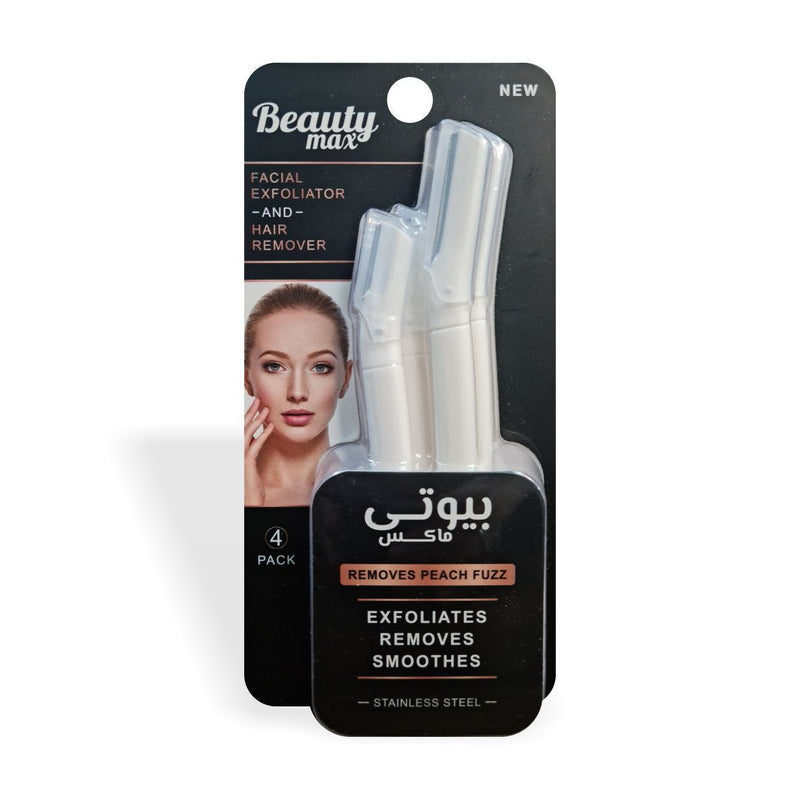 Beauty Max Face & Body Razor, Swedish Stainless Steel Blades, 4 Pack