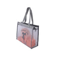 Salon System Large Transparent Mesh Storage Bag with Shoulder Straps, Bow Print, Assorted Colors