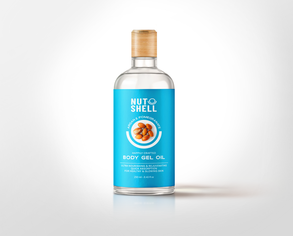 Nutshell Body Gel Oil Argan & Pomegranate Fast-Absorbing Moisturizer 250 ml