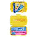 Curaprox Travel Set Yellow Travel Box Toothbrush Toothpaste Interdental Brushes