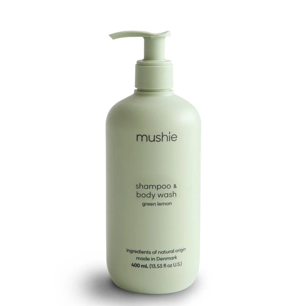 Mushie Baby Shampoo and Body Wash Green Lemon 400 mL