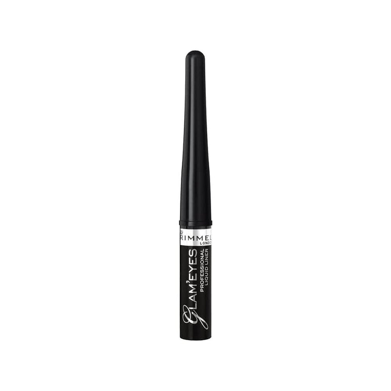 Rimmel London Glam'eyes Liquid Eyeliner Fine Brush Intense Black 001 Black Glamour 3.5 ml