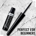 Rimmel London Glam'eyes Liquid Eyeliner Fine Brush Intense Black 001 Black Glamour 3.5 ml
