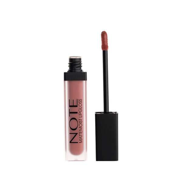 Note Matte Moist Liquid Lipstick Soft Matte Finish Macadamia Oil Vitamin E 412 Forever Nude