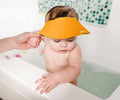 Bbluv Kap Silicone Baby Shampoo Cap, Adjustable Eye and Ear Protection, Orange