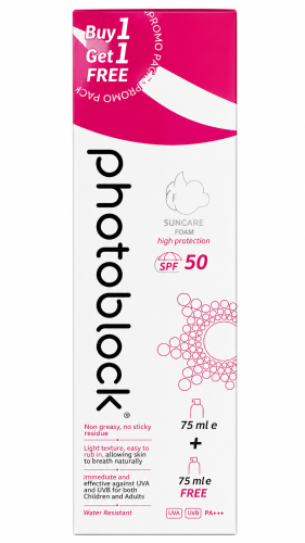 Photoblock Sunscreen Foam SPF 50 High Protection Promo Pack