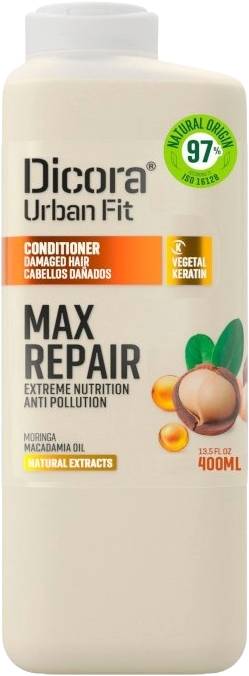 Dicora Urban Fit Max Repair Conditioner Liquid Keratin Macadamia Moringa 400 ml