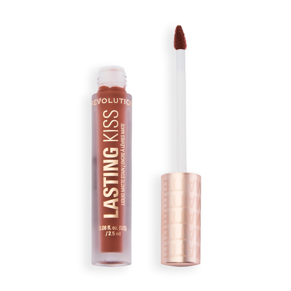 Revolution Lasting Kiss Liquid Lipstick Suede Nude Long-Lasting Velvety Color