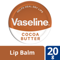 Vaseline Lip Therapy Cocoa Butter Lip Balm Tin Moisturizing Formula 20 g