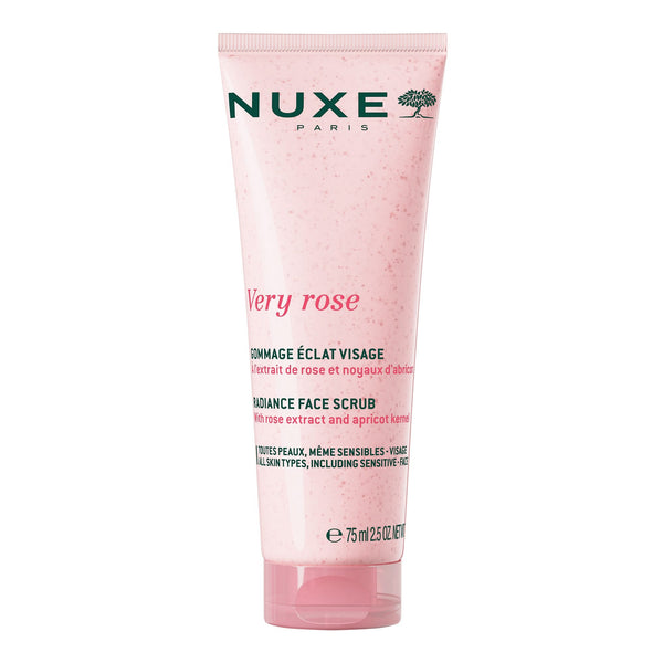 Nuxe Very Rose Radiance Face Scrub Creamy Exfoliator Rose Extract Apricot Kernel Powder 50 ml