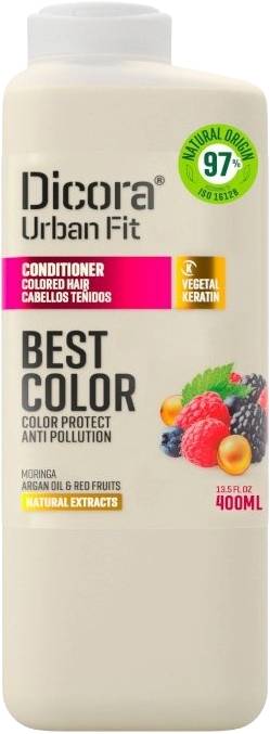 Dicora Urban Fit Conditioner Best Color Silicone-Free Argan Oil Moringa Extract 400 ml