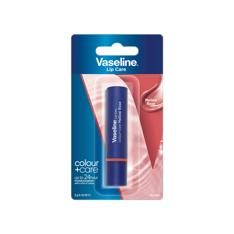 Vaseline Lip Therapy Color & Care Tinted Lip Balm Shea Butter Manuka Honey Mellow Rose