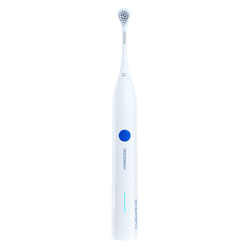 Curaprox Hydrosonic Easy Electric Toothbrush Sensitive Brush Head USB Travel Set