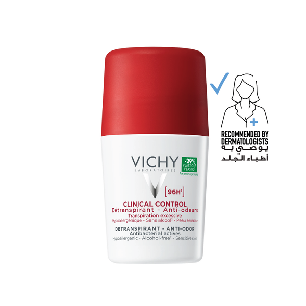 Vichy 96 Hour Clinical Control Roll-On Deodorant for Women Sweat Protection 50ml