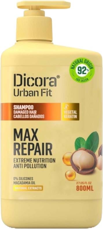 Dicora Urban Fit Max Repair Shampoo Macadamia Oil Vegetable Keratin 800 ml