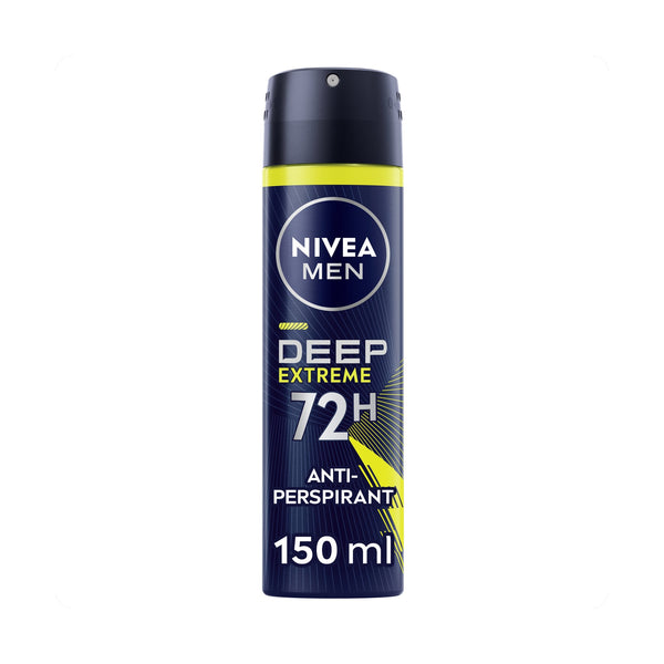 NIVEA Deep Extreme Deodorant Spray 72H Protection Black Carbon 150ml