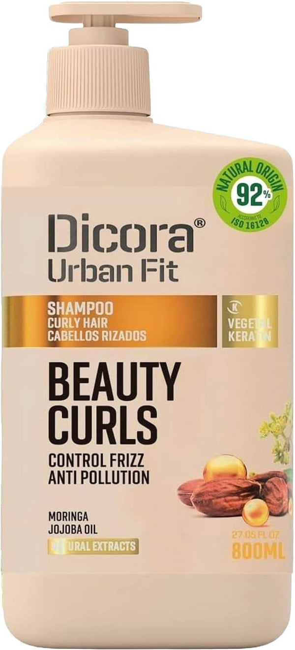 Dicora Urban Fit Beauty Curls Shampoo Jojoba Oil Vegetable Keratin 800 ml