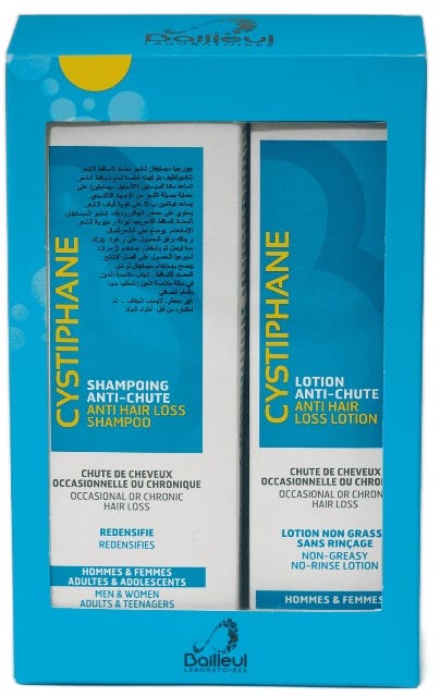 Cystiphane Lotion and Shampoo Pack, Hyaluronic Acid, Cystine, Vitamin B6 and Zinc