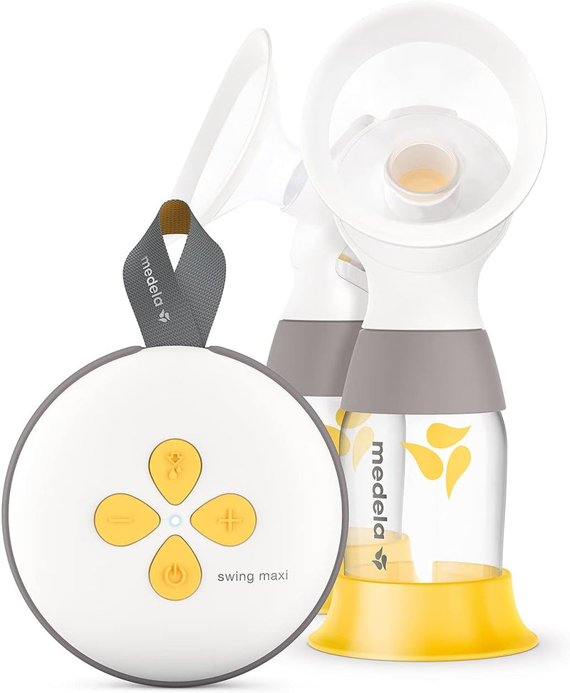 Medela Swing Maxi Double Electric Breast Pump, USB-C Rechargeable, Bluetooth, 2 x 150 ml Bottles