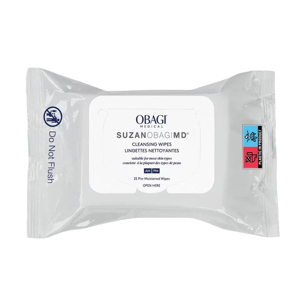 Obagi On-The-Go Cleansing Wipes Pre-Moistened Textured Wipes Broccoli Extract