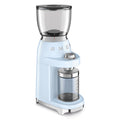 Smeg 50's Retro Style Coffee Grinder Conical Stainless Steel Burrs Pastel Blue CGF11PBUK