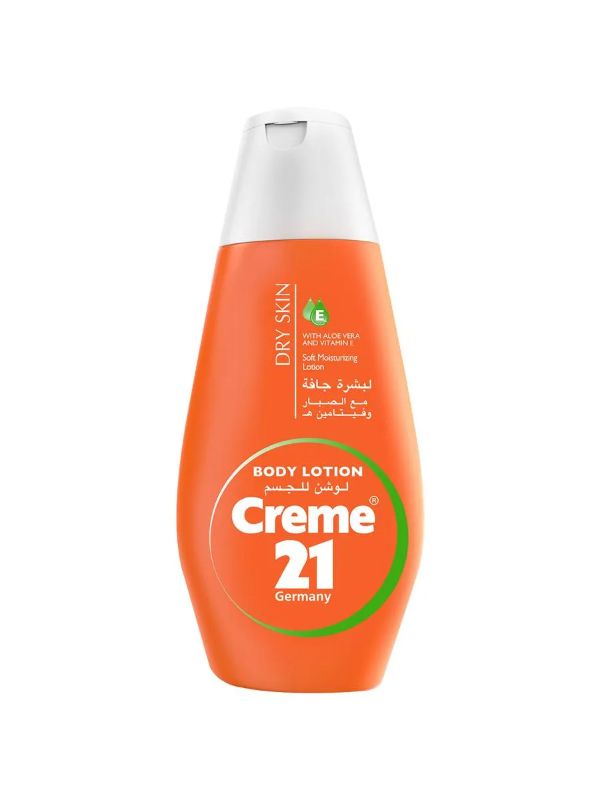 Cream 21 Body Lotion with Aloe Vera & Vitamin E, Orange, 400ml