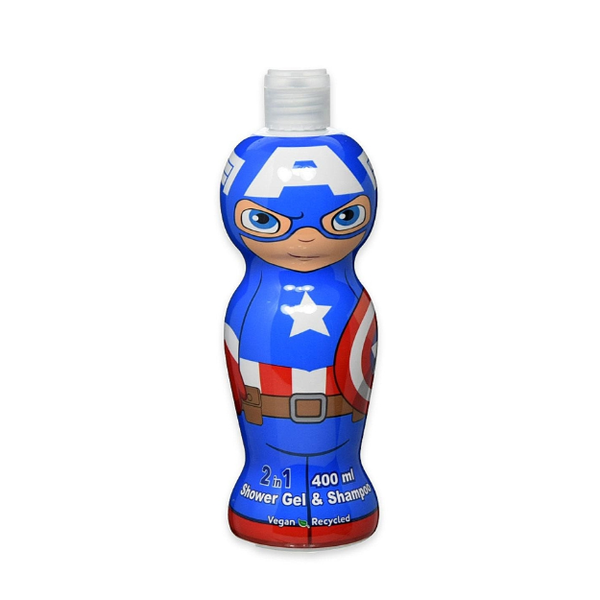 Marvel Kids 2-in-1 Shower Gel and Shampoo Gentle Vegan Formula 400ml