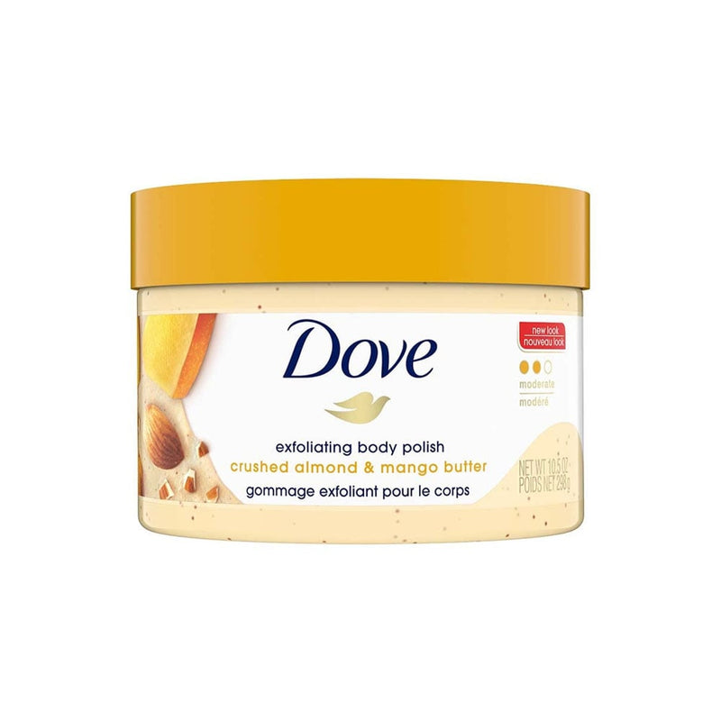Dove Mango Butter & Ground Almond Body Scrub Creamy Exfoliating Formula 298 g