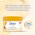 Dove Mango Butter & Ground Almond Body Scrub Creamy Exfoliating Formula 298 g