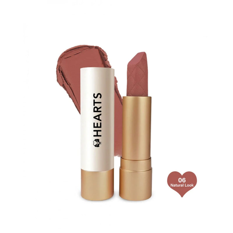 Lipstick Hearts Cream Lipstick Cream Finish Vitamin E 06 Natural Look