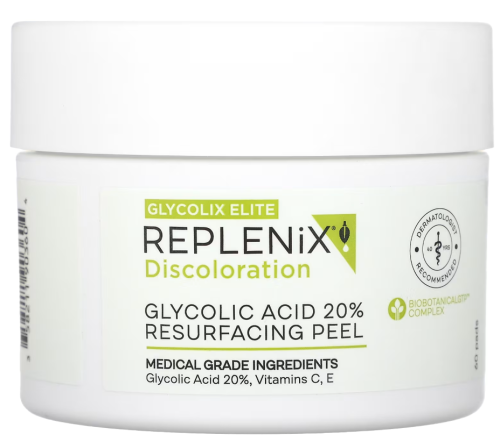 Replenix Discoloration Glycolix Treatment Pads with Glycolic Acid