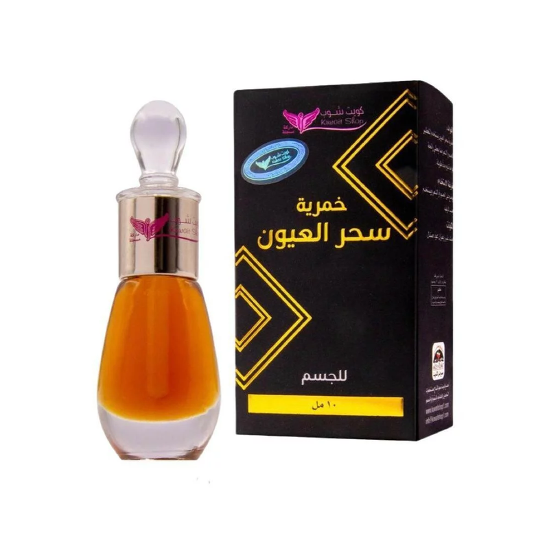 Khomriya Seher Al-Oyun Body and Hair Fragrance Perfume Musk Amber Saffron Oud Sandalwood 10 g
