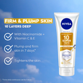 Nivea Extra Bright 10 Super Youth Body Serum SPF 15 Niacinamide Vitamin C E 170ml