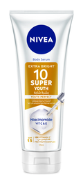 Nivea Extra Bright 10 Super Youth Body Serum SPF 15 Niacinamide Vitamin C E 170ml