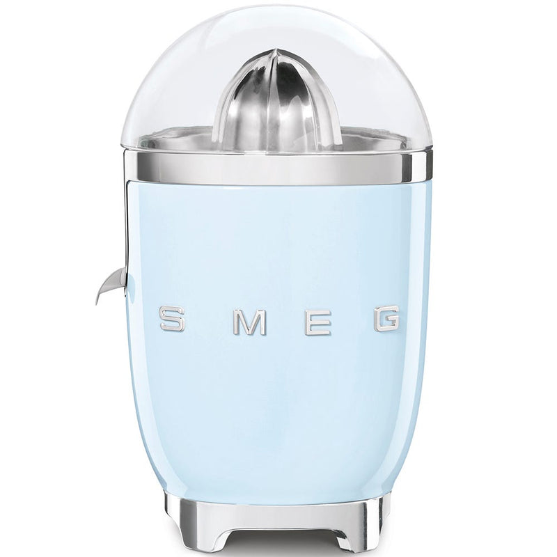 Smeg 50's Style Citrus Juicer Electric 70W Stainless Steel Pastel Blue CJF01PBUK