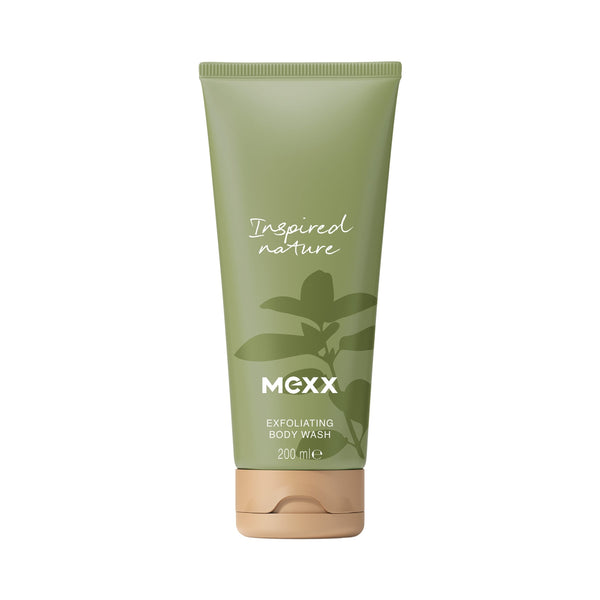 MEXX Inspired Nature Exfoliating Body Wash Creamy Scrub Apricot Seed Pumice Quartz 200 ml
