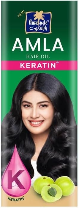Parachute Amla Hair Oil Liquid with Keratin and Coconut Oil, 500 ml