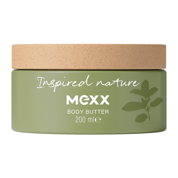Mexx Inspired Nature Body Butter Rich Creamy Texture Bergamot Pine Driftwood 200ml