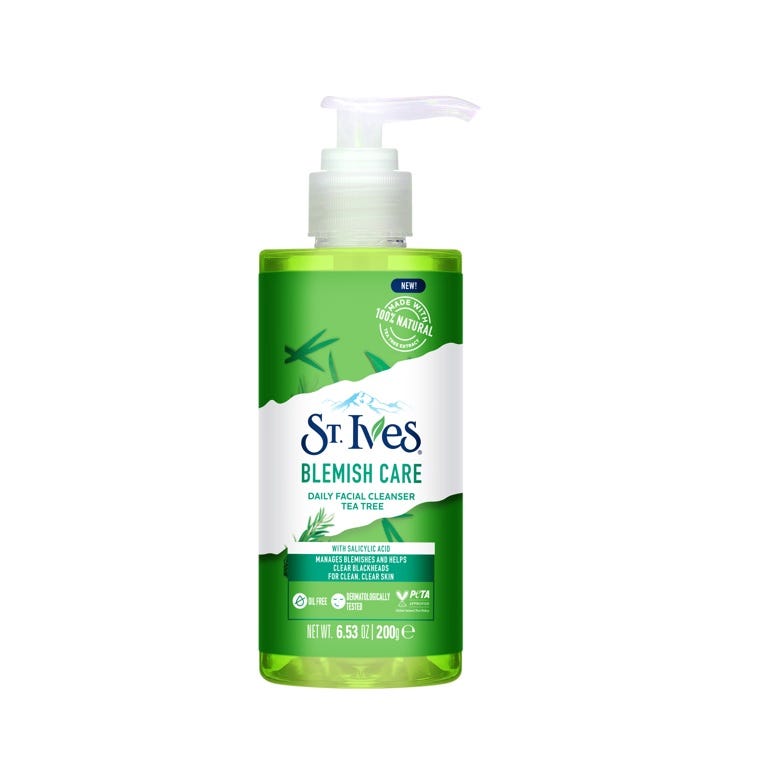 Stives Teatree Face Cleanser with Salicylic Acid, Oily Skin, 200 ml