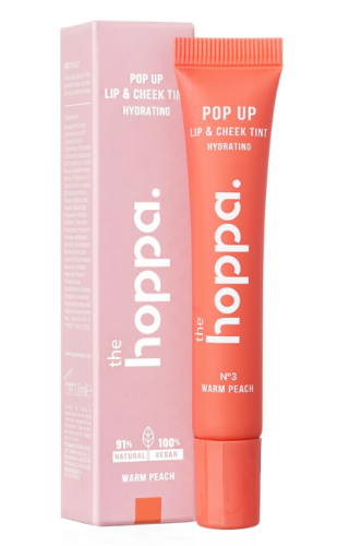 The Hoppa Hydrating Lip and Cheek Tint Moisturizing Warm Peach 10 ml