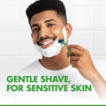 Gillette Blue3 Sensitive Disposable Razors Pivoting Head Enhanced Lubrastrip 6+2 Pcs