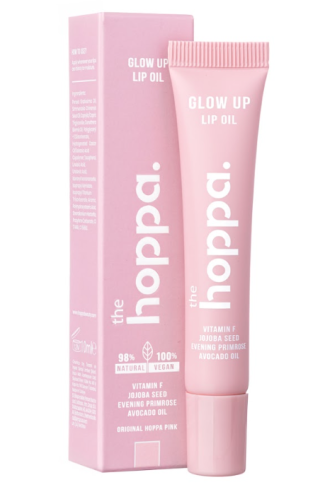 The Hoppa Glow Up Lip Oil Vitamin F Avocado Oil Original Pink 10 ml