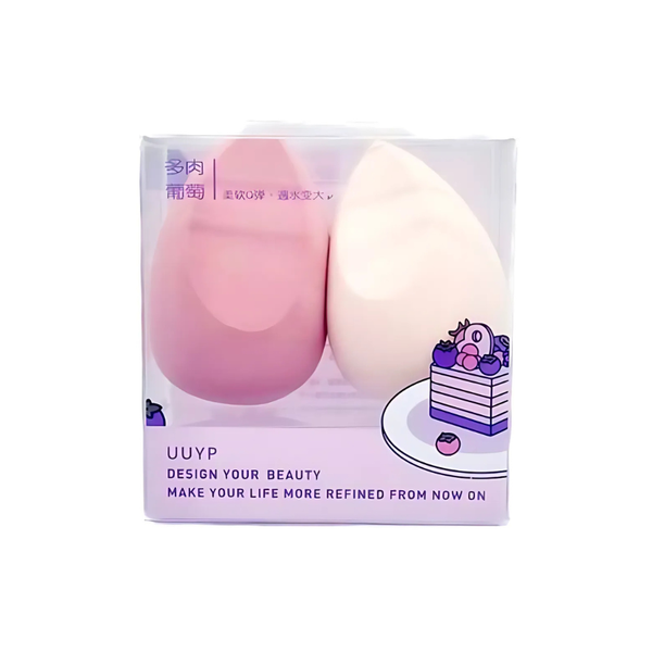 Yo Yo YB Makeup Sponges Soft Pink Wet or Dry 2 Pieces