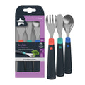 Tommee Tippee Big Kids First Cutlery Set Stainless Steel Knife Fork Spoon