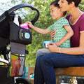 Brica Stroller Organizer Plus Convertible Tote Bag with Wipes Case and Insulated Cup Holders
